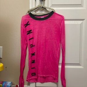 Pink Xs Long Sleeve Tee